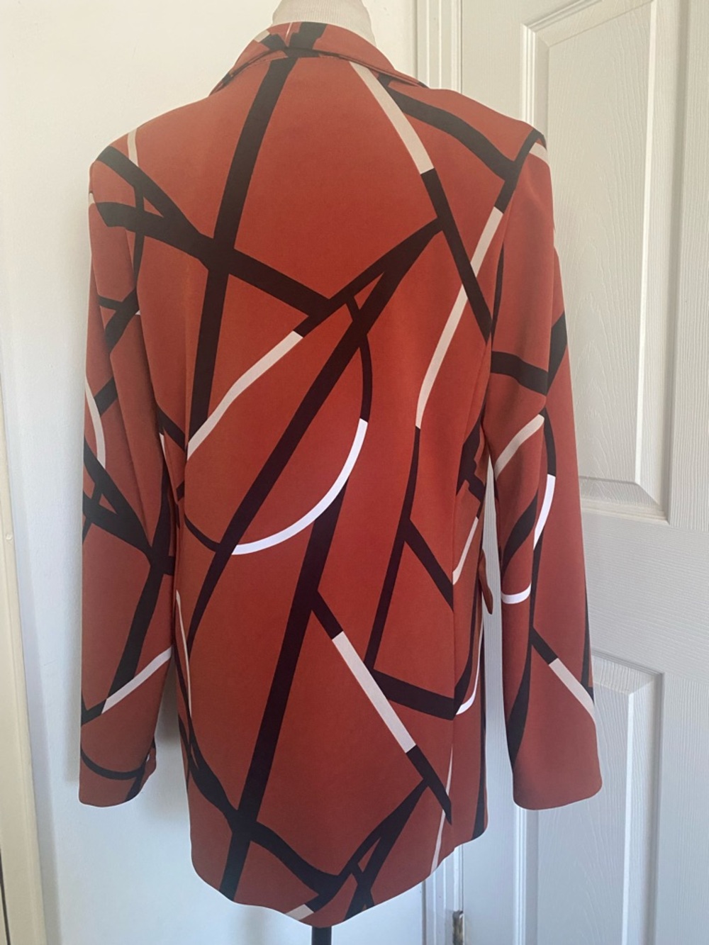 Joseph Ribkoff Abstract Single Button Blazer - Picture 6 of 12